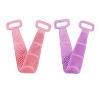 2 asciugamani da bagno esfoliante per la schiena, spazzola massaggiante confortevole in silicone