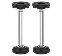 2 aste di supporto telescopiche da 30 a 45 cm, asta di supporto per jack regolabile, in acciaio inossidabile ad alta durezza, supporto per lavello sottotop per lavello, carico massimo 299,4 kg, per