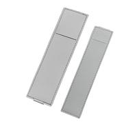 2 astucci regolabili con fascia elastica multifunzione in pelle per penne per diario con copertina rigida taccuino planner notebook accessorio penna clip, Grigio