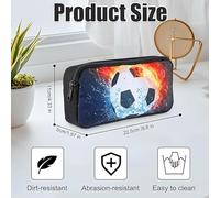 2 Astuccio A Tema Calcio, Design A Strati Di Grande Capacità, Contenitore Per Cancelleria Per Studenti, Universale Per Studenti Maschi E Femmine.