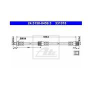 2 ATE Tubi Freno Posteriore per Mitsubishi COLT Smart Forfour