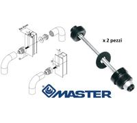 2 ATTACCHI FISSAGGIO DOPPIO PER MANIGLIONI ANTIPANICO ECLISSE A5231 MASTER