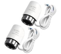 2 attuatori termoelettrici, 230 V, M30 x 1,5, attuatore, riscaldamento a pavimento, normalmente chiuso, valvola per riscaldamento a pavimento, per quasi tutti i distributori di circuiti di