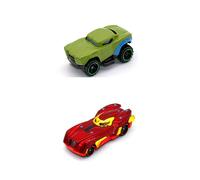 (2 auto)Avengers Lega Batmobile Auto Capitan America Hulk Ironman Spiderman Modello Auto da Corsa Azione