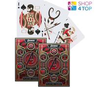 2 Avengers Rosso Edizione the Infinito Saga theory 11 Giocare Carte Marvel Nuovo