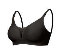 2 B Ware Biancheria intima sospesa gravidanza reggiseno senza cuciture gravidanza reggiseno aperto allattamento allattamento allattamento, Nero , L