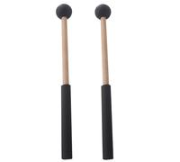 2 bacchette eteree a testa tonda bacchette ergonomiche con manico in legno martelletti per percussioni bastone in legno accessorio per strumenti a percussione