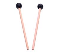 2 bacchette in legno per percussioni, in gomma, per xilofono e marimba, 145 mm