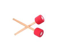 2 bacchette per batteria con manico in legno espanso, portatile, strumento musicale, attrezzatura per percussioni, parte di ricambio, colore rosso