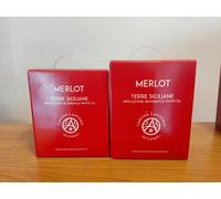 2 BAG IN BOX CANTINA SANT'ANTONIO 8 LITRI VINO MERLOT IGP ROSSO DI SICILIA