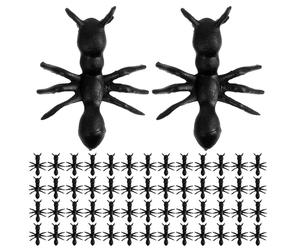 2 Bags Formiche Finte Nere Di Plastica Realistiche Per Halloween Le