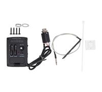 2 Band EQ Pickup Ukulele Equalizer Tuner Amplifier with LED Display, Wide Amplification Range, Quick Response, High Fidelity Sound Restoration, Musical Instrument Accessory