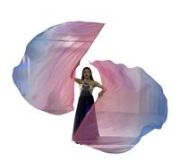 2 bandiere culto a semicerchio bandiere danza lode con aste scalabili per striscioni danza per chiese accessori facili da usare