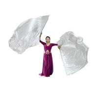 2 bandiere di adorazione di danza lode con asta scalabile semicerchio culto bandiere per adulti puntelli di danza