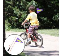 2 bandiere di sicurezza per bici - palo in fibra di resistente da 23,58