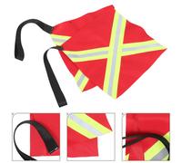 2 bandiere di sicurezza per traino: bandiere di sicurezza riflettenti rosse per