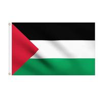 2 bandiere palestinesi da 1,5 x 0,9 m, grandi bandiere della Palestina con occhielli in ottone, colori vivaci per interni ed esterni, decorazioni per il giorno della solidarietà del giardino
