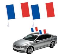 2 bandiere per auto della Francia, per finestrini dell'auto, piccole bandiere dei mondiali