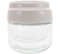 2 barattoli in con coperchio da cucina, barattolo per caffè trasparente,