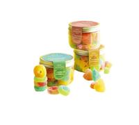 2 barattolini di Caramelle gommose vegane -VEGanGummy- 90 grammi gusto Agrumi o Frutta (Frutta)