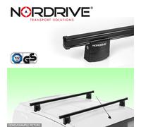 2 BARRE PORTATUTTO PROFESSIONAL NORDRIVE CON SERRATURA FIAT QUBO DAL 2008-