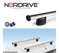 2 BARRE PROFESSIONAL ALLUMINIO NORDRIVE CON SERRATURA FIAT FIORINO DAL 2008-