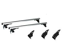 2 barre trasversali universali per tetto auto adatte per portapacchi, portabici, cestino portaoggetti e box portabagagli sul tetto.(125CM)