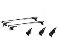 2 barre trasversali universali per tetto auto adatte per portapacchi, portabici, cestino portaoggetti e box portabagagli sul tetto.(130CM)