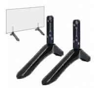 2 basi di supporto universali per TV da 32-65 pollici, compatibili con TV LCD Samsung, Vizio e Sony, colore nero, supporto da tavolo.