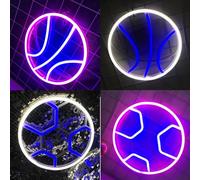 2 Basket & 2 Calcio Neon Combinazione, Una varietà di abbinamenti di colore, Dare al vostro bambino diverse scelte, Multi-Scena adatto, Soggiorno, Sala giochi privata, Palestra di basket