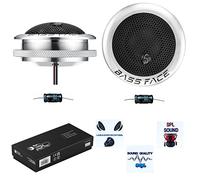 2 BASS FACE TEAM SQ T.1 tweeter da 2,4" 6 cm 60 mm di diametro da 45 watt rms e 90 watt max 4 ohm con ridotta profondità solo 1,9 cm + condensatori e 3 sticker omaggio, a coppia
