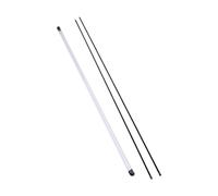 2 bastoncini di allineamento da golf, 122 cm, con custodia trasparente, indicatore di direzione delle aste di allineamento per allenamento e correzione della postura, colore nero