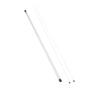 2 bastoncini di allineamento da golf, 122 cm, con custodia trasparente, indicatore di direzione delle aste di allineamento per allenamento e correzione della postura, colore: bianco
