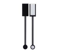 2 bastoncini magnetici neri per unghie a doppia testa, asta magnetica per occhio di gatto 3D, gel, magica nail art, strumento manicure, nail art (ZS240)