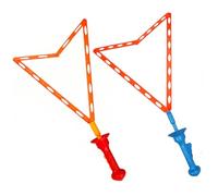 2 bastoncini per bolle, bacchette per bolle in plastica a forma di spada da 18, 11 pollici per bambini con doppia uscita per grandi e piccole, colore casuale