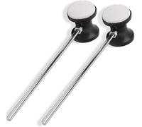 2 battenti a doppio lato per grancassa con testa in feltro, doppi pedali per grancassa, accessori per percussioni per batteria