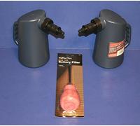 2 Batteria Filler 2 QT Bottiglia Automatico Shut Spento & 1 Bulb Golf Cart Rv
