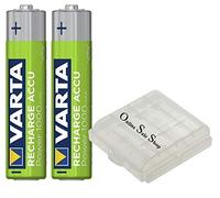 2 batterie AAA da 1000 mAh, ricarica rapida, senza effetto memoria, per telefoni cordless Siemens Gigaset A400 A415 C430 C300 A380 A385 A38H A580 A585 A58H A150 A155 A15 A340 A345 + scatola per