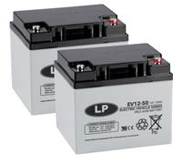 2 batterie AGM 12 V 50 Ah al piombo - resistente ai cicli compatibili WP50-12NE MP50-12C 12LCP-50 REC50-12I e altre sedie a rotelle