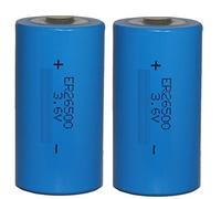 2 batterie al litio 3,6 V C 26500 ER26500 LS26500 Li-Socl2 9000 mAh 9A 9AH ER26500, LS 26500, LS26500C, SB-C01, SB-C02, SL-770, Tadiran TL-7770, TL-TL-2 2200,