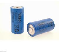 2 batterie C mezza torcia 1/2 torcia ER26500 3,6V 8,5 Ah Li-SOCL2 Litio
