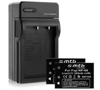 2 Batterie + Caricabatteria (Auto/Corrente) per Fuji NP-60 / Casio NP-30 / Drift HD 1080p / Toshiba BT3... - vedi lista