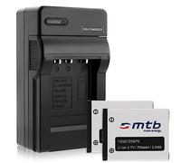 2 Batterie + Caricabatteria (Auto/Corrente) per Medion/Rollei/Tevion/Traveller... vedi lista