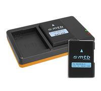 2 Batterie + Caricabatteria doppio (USB) per EN-EL14(A) / Nikon DF, D3100, D3200, D3300, D5100, D5200, D5300, D5500 / Coolpix P7000, P7100, P7700, P7800 (Cavo USB micro incluso)