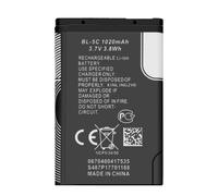 2 batterie da 1020 mAh, 3,7 V, BL-5C, compatibili con Nokia N70, 1209, 1100, 3100, 3120, 3650, 1101, 1200, 3109, 3110, 3650, E50 e DIGITRADIO 1/2, TECHRIDO 6/2. Dott,Telefono e famiglia Radio.
