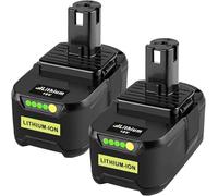 2 batterie di ricambio da 18 V per Ryobi ONE+ P108 RB18L50 RB18L25 RB18L40 RB18L20 RB18L15 RB18L13 P102 P103 P104 P105 P106 7