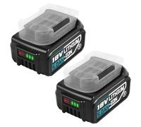 2 batterie di ricambio da 5,0 Ah, compatibili con Bosch serie GBA, Bsioff 18 V, 5000 mAh, per Bosch Professional GWX/GDS/GSB/GFR/GBH