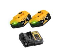 2 batterie di ricambio da 5000 mAh per batteria Dewalt 18 V + 4 A DCB115, ricambio per caricabatterie Dewalt XR DCB182 DCB184 DCB184 DCB101 DCB107