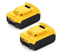 2 batterie di ricambio Exmate da 18 V 5500 mAh per Dewalt DCB200 DCB184 DCB180 DCB181 DCB182 DCB201 DCB204 DCB206