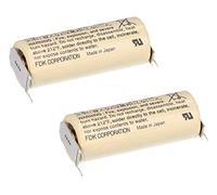2 batterie FDK al litio 3 V CR17450SE CR 17450 SE-FT1 A - Cella Print 2/1 + +/- Batteria Set - A 17450 FDK Cooperation